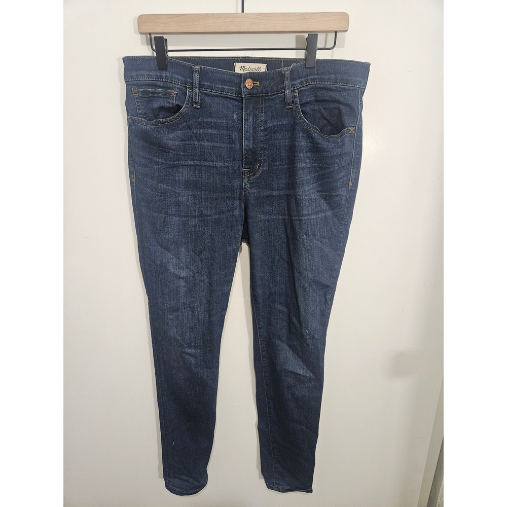 Madewell Roadtripper Skinny Jeans Dark Wash High Rise Denim Womens Size 31